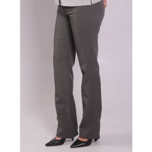 Calça Social Feminina Cós Elástico Cinza - Two Way
