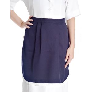 Avental de Cintura Feminino Azul Marinho com detalhe em Renda Inglesa